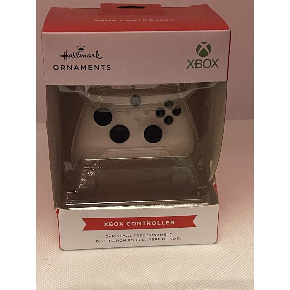 New Hallmark 2024 White Xbox Video Game Controller‎ Christmas Ornament